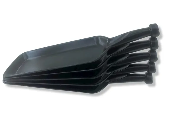 Ospit_Melamine_Bat_Shape_Snacks_And_Sweets_Serving_Platter_Tray_For_Home_Hotel_Restaurant_Kitchen_Matt_Black_Pack_Of_05