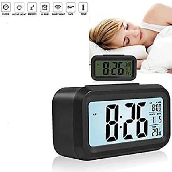 Table_Alarm_Clock_Calendar_Snooze_With_Automatic_Sensor_Light_Smart_Battery_Operated_Date_And_Temperature_Students_Loud_Study_Table_Watch_Black_Digital_Plastic_13_5X7_8_Cm
