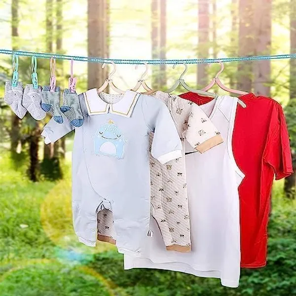 Cloth_Drying_Rope_With_Two_Sided_Hooks_Elastic_Hanging_Rope_For_Travel_Home_And_Outdoor_Drying_Includes_12_Clips_Kapde_Sukhane_Ki_Rassi_Wire_Pack_Of_1_Multicolour