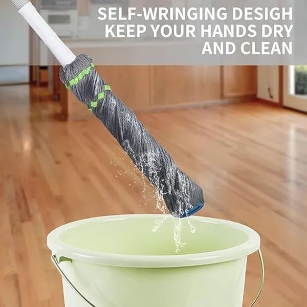 Microfiber_Twist_Mop_Self_Wringing_Floor_Cleaning_Mop_With_Extendable_Handle_Durable_Dust_Easy_To_Use_Floor_Cleaner_Efftive_For_Hardwood_Tile_And_Laminate