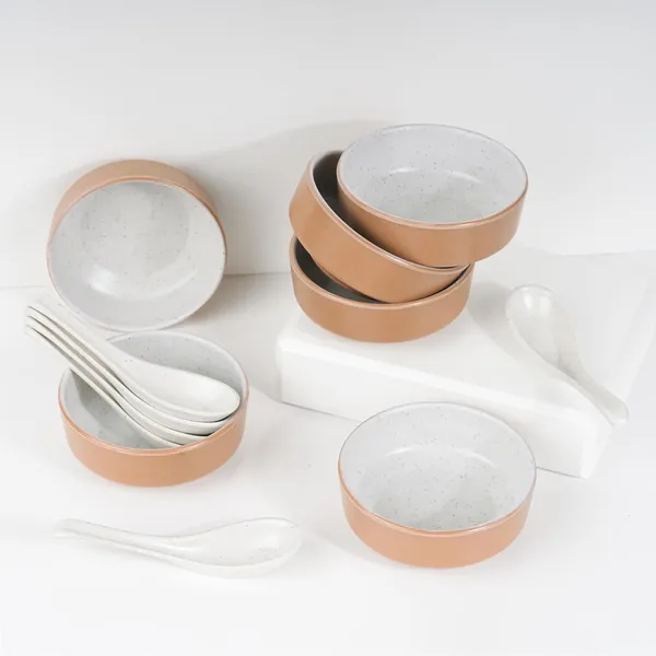 Melamine_Two_Tone_Tan_Brown_Milky_Dot_Premium_Melamine_Soup_Bowls_And_Spoons_Dishwasher_Safe_Bowl_Set_Crockery_For_Dining_And_Gifting_6_Soap_Bowl_And_Spoon