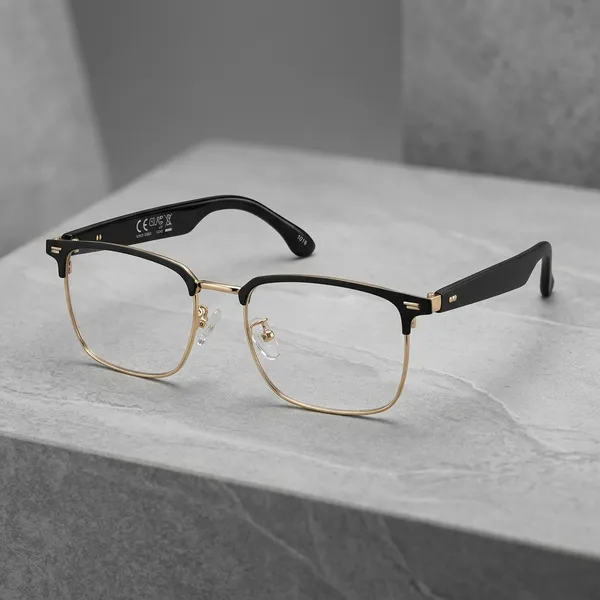 SLEEK_VINTAGE_BLACK_GOLD_UNISEX_METAL_FRAME