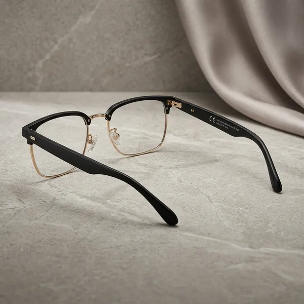 SLEEK_VINTAGE_BLACK_GOLD_UNISEX_METAL_FRAME