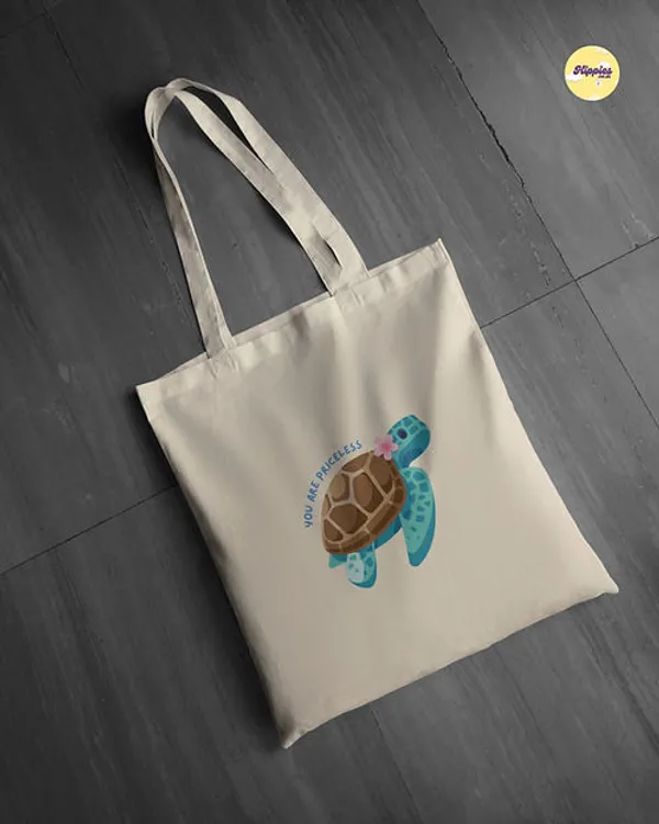 Combo_of_'You_Are_Priceless'_Everyday_Tote_bag_&_Canvas_pouch_|_Tote_Bag_with_Non_Zipper_Closure