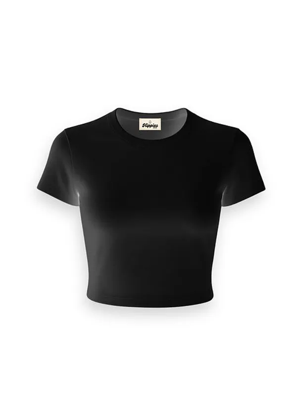 Combo_of_Solid_Baby_Tees(2)__|_Black_&_White_|_180Gsm_Cotton_Crop_T-shirt