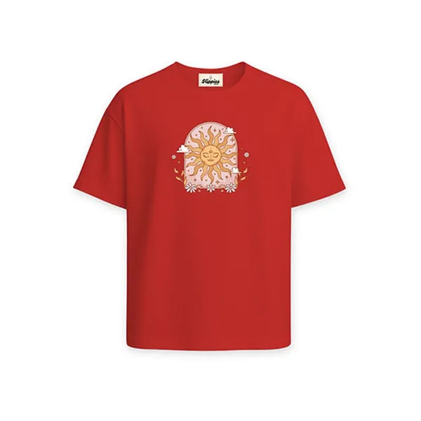 Bohemian_Sun_Unisex_T_Shirt_Oversized_Fit_240Gsm_Cotton_Tee