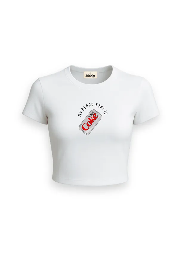 My_blood_type_is_Diet_Coke_|_190GSM_Cotton_Crop_Tee