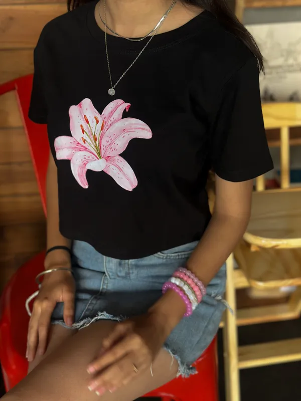 Pink_Lily_-_baby_tee_|_190GSM_cotton_crop_tee