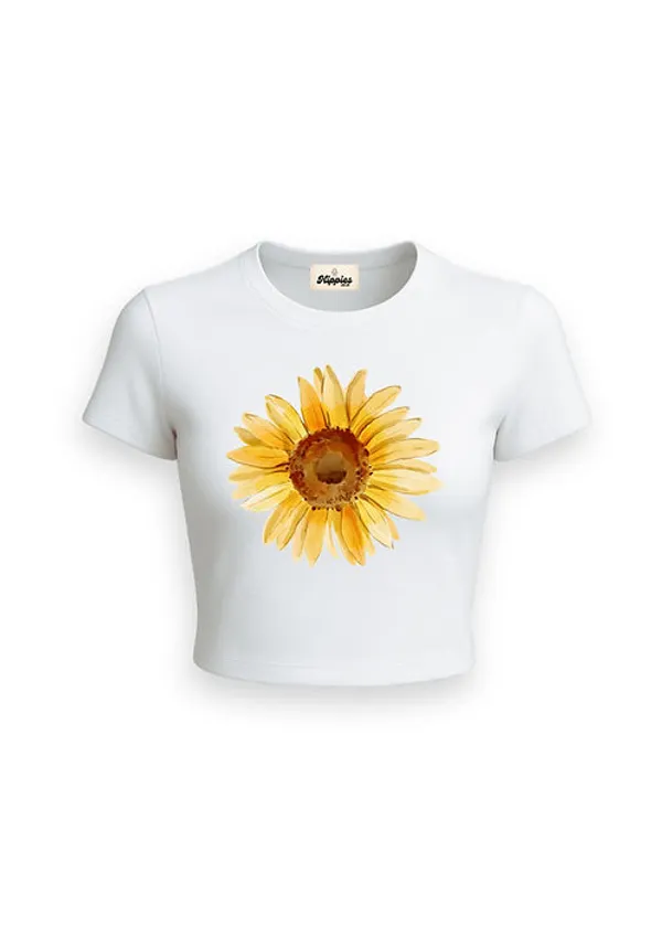 Sunflower_Baby_Tee_190Gsm_Cotton_Crop_Tee