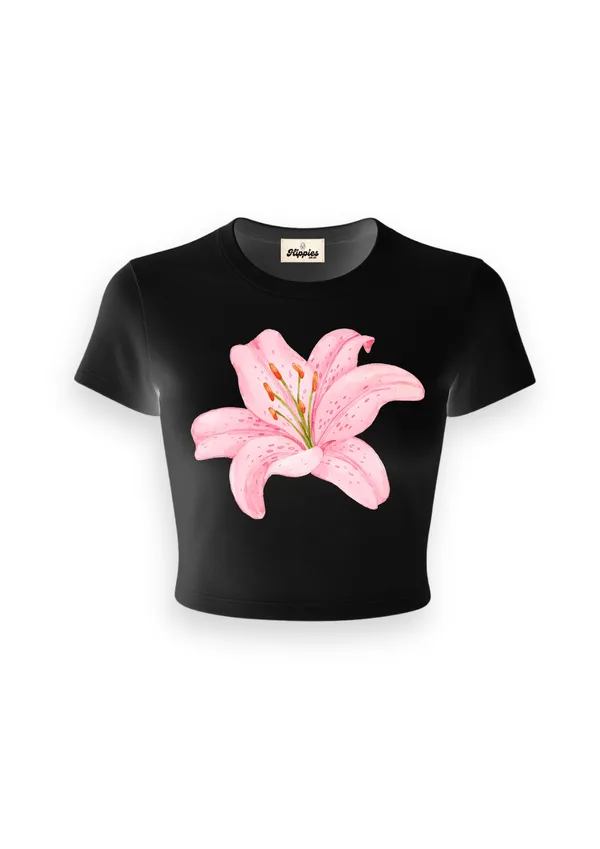 Pink_Lily_-_baby_tee_|_190GSM_cotton_crop_tee