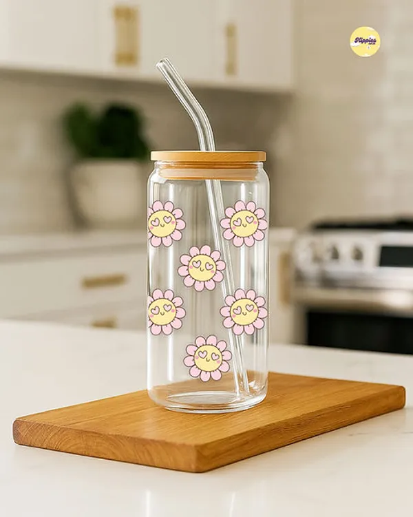 Pink_Daisies_Glass_Tumbler_With_Straw