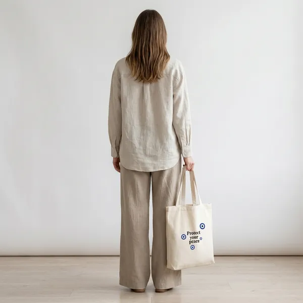 Combo_of_'Protect_Your_Energy'_Everyday_Tote_bag_&_Pouch_|_Tote_bag_with_non-zipper_closure