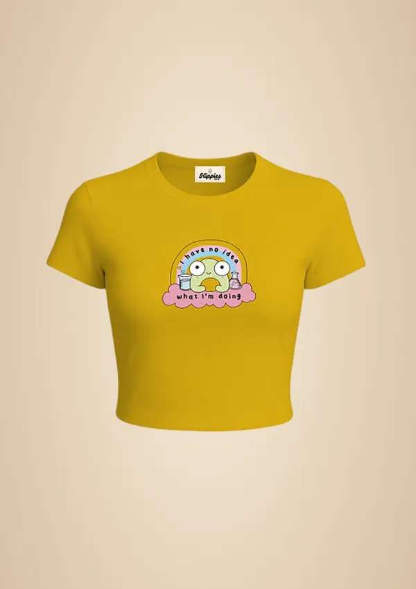 No_Idea_What_I_M_Doing_Baby_Tee_190Gsm_Cotton_Crop_Tee