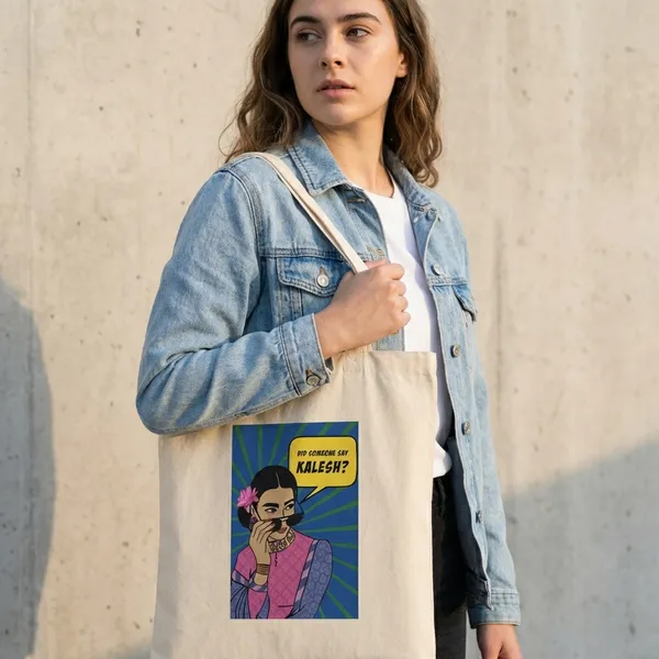 Combo_of_Kalesh_Everyday_Tote_bag_&_Canvas_pouch_|_Tote_Bag_with_Non_Zipper_Closure