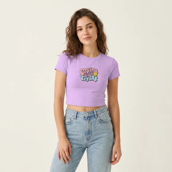 Crying_But_Trying_Baby_Tee_190Gsm_Cotton_Crop_Tee