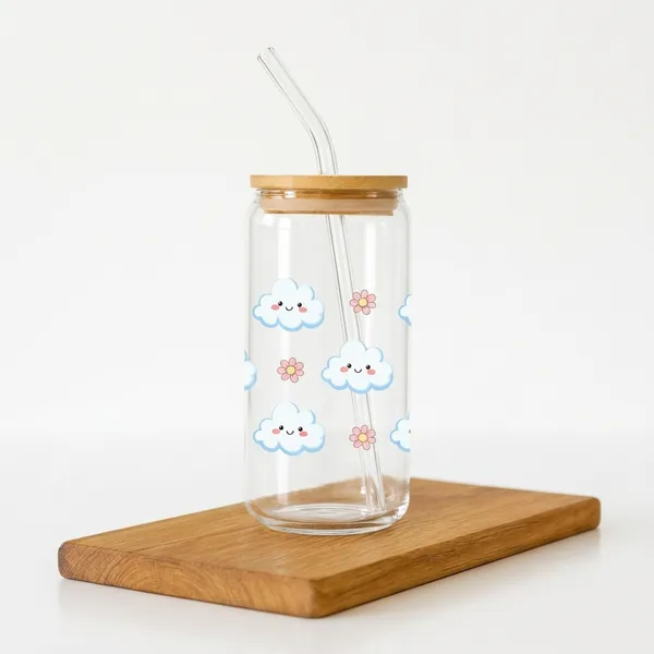Smiling_Clouds_Glass_Tumbler_With_Straw