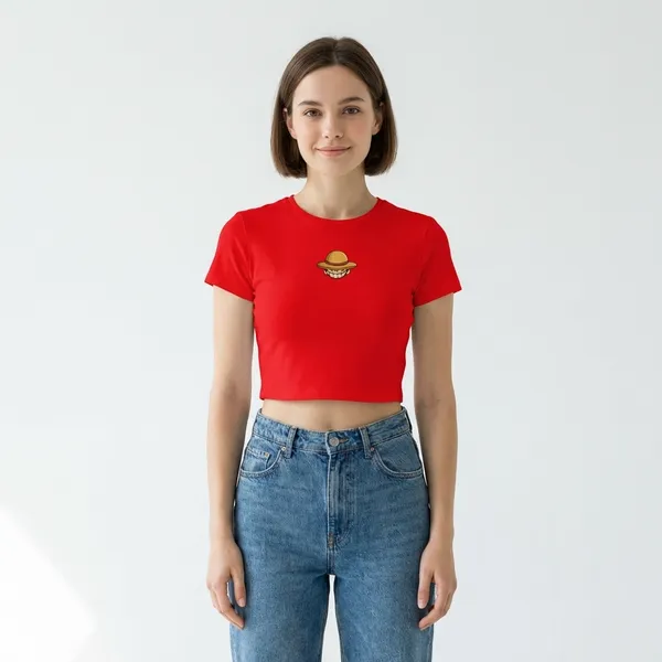 Luffy_One_Piece_Baby_Tee_190Gsm_Cotton_Crop_Tee
