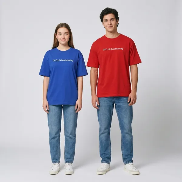 Ceo_Of_Overthinking_Oversized_Tee_Unisex_240Gsm_Cotton
