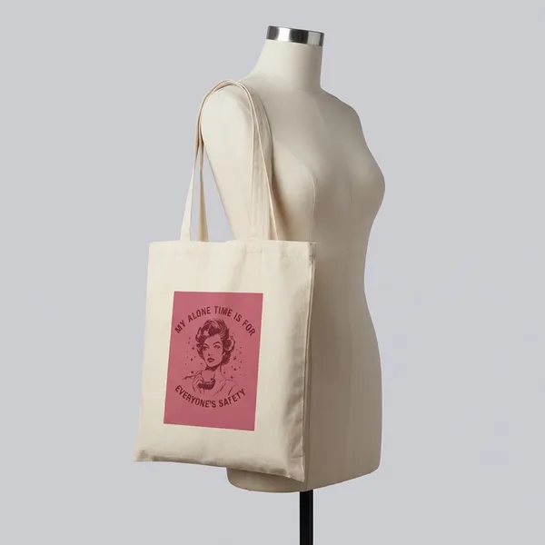 Combo_of_'for_everyone's_safety'Everyday_Tote_bag_&_Canvas_pouch_|_Tote_Bag_with_Non_Zipper_Closure