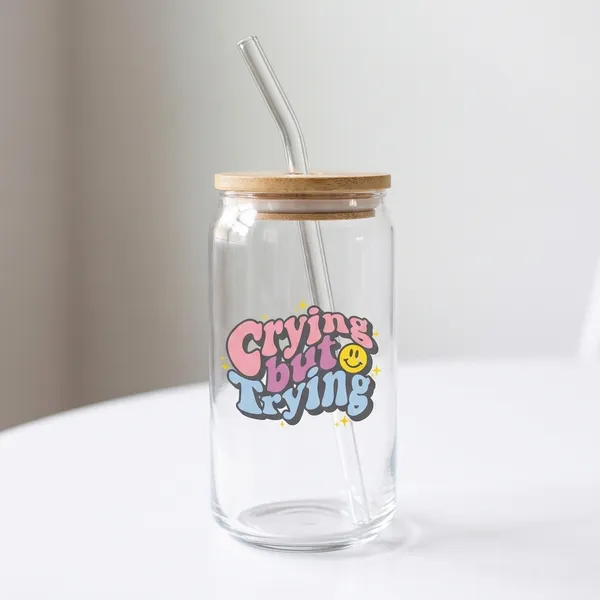 Crying_But_Trying_Glass_Tumbler_With_Straw