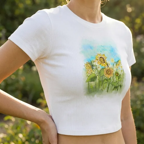 Sunflower_Farm_-_Baby_Tee_190Gsm_Cotton_Crop_Tee