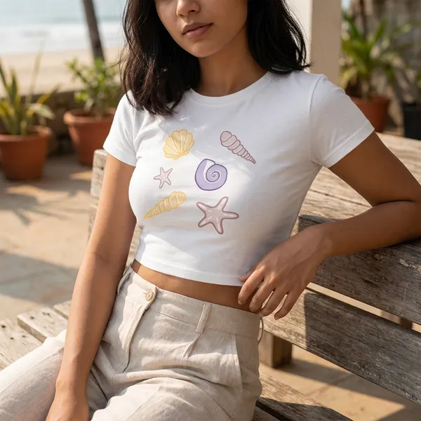 The_Beach_Baby_Tee_190Gsm_Cotton_Crop_Tee