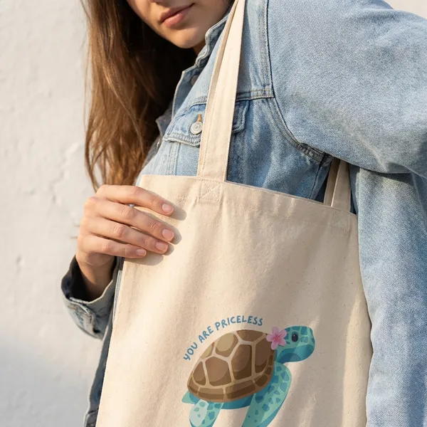 Combo_of_'You_Are_Priceless'_Everyday_Tote_bag_&_Canvas_pouch_|_Tote_Bag_with_Non_Zipper_Closure