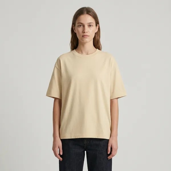 Vanillin_Solid_Oversized_Tee_240Gsm_Cotton_Tshirt