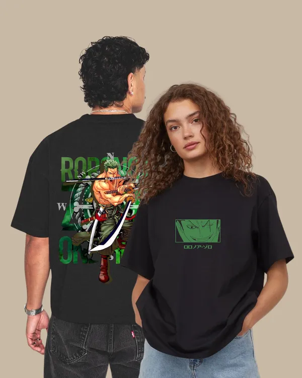 Roronoa_Zoro_One_Piece_Oversized_Tee_Unisex_240Gsm_Cotton