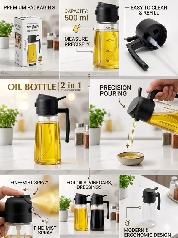 Sprayable_and_Pourable_(2_in_1)_Plastic_Oil_Bottle_Black_with_Long_Handle__Silicone_Brush