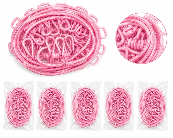 Pink_Cloth_Drying_Rope_With_12_Clips(Pack_Of_2)