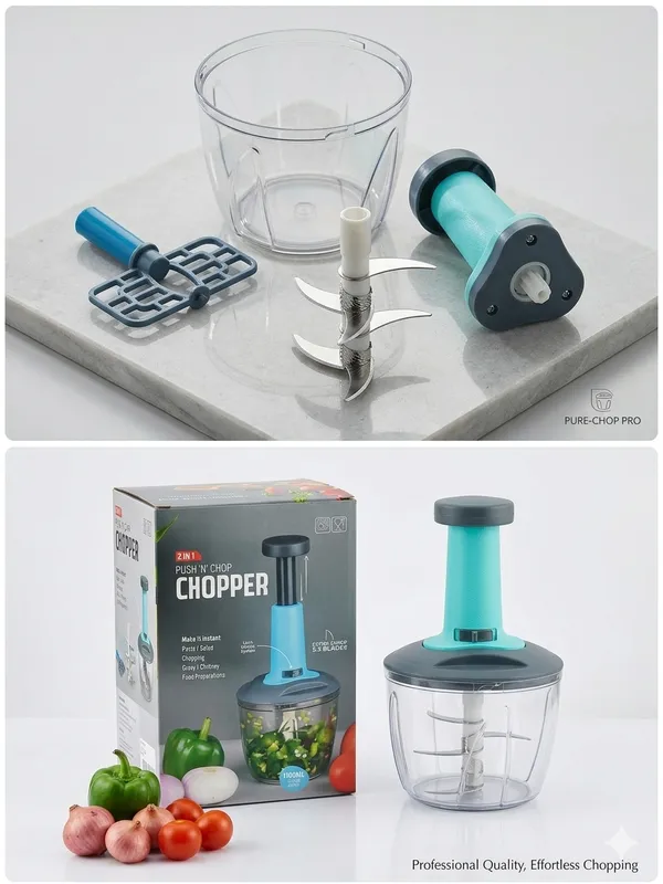 6_Blade_Push_"N"_Chop_Chopper_1100_ml