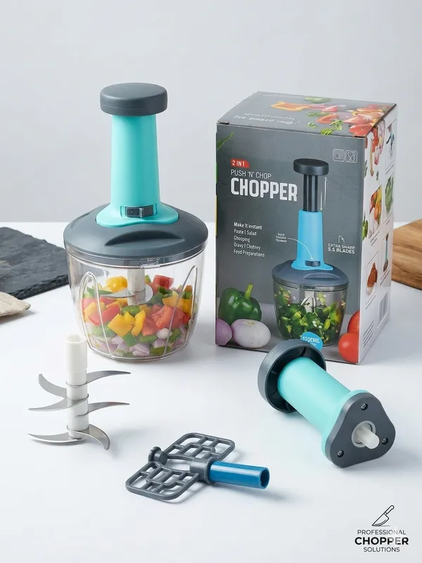 6_Blade_Push_"N"_Chop_Chopper_1100_ml