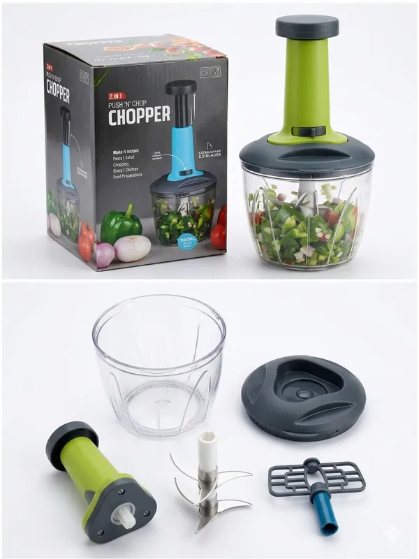 6_Blade_Push_"N"_Chop_Chopper_1100_ml