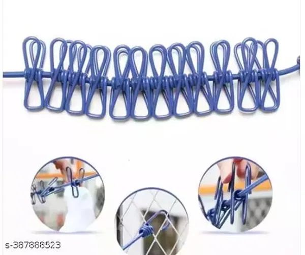 Blue_Cloth_Drying_Rope_With_12_Clips(Pack_Of_2)