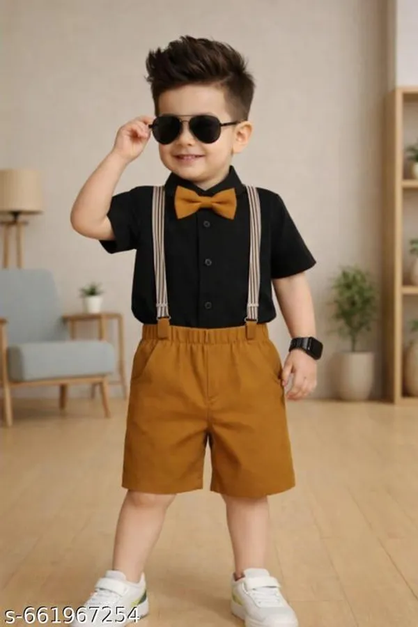 Khaki_Cotton_Premium_And_Fancy_Design_Suit_Set_For_Boys