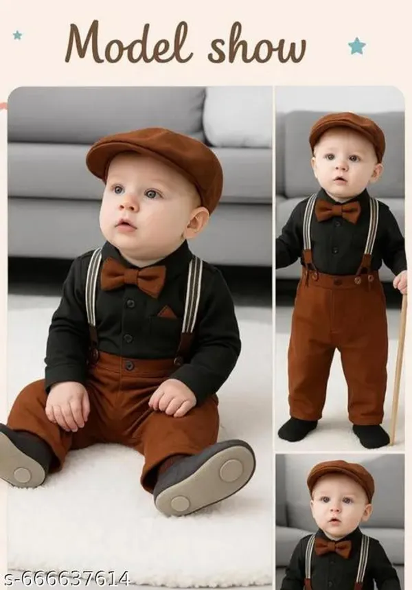Black_And_Brown_Cotton_Premium_And_Fancy_Design_Suit_Set_For_Boys