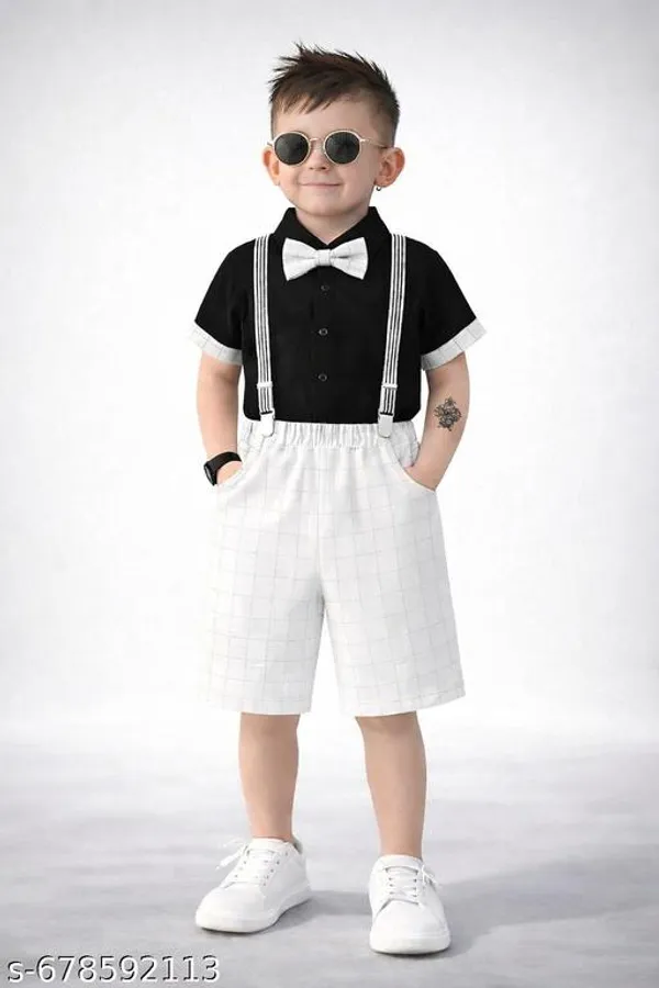 Black_And_White_Cotton_Premium_And_Fancy_Design_Suit_Set_For_Boys