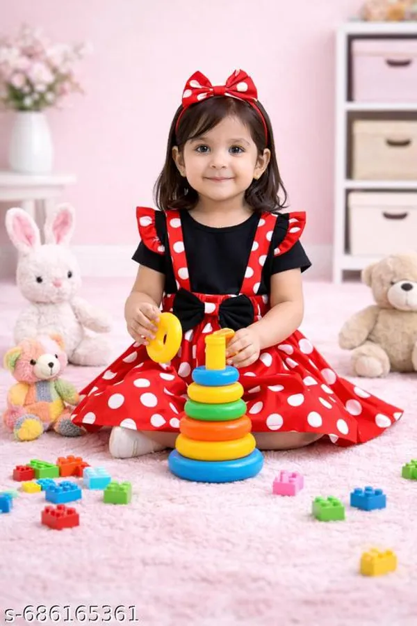 Red_Cotton_Premium_And_Fancy_Design_Dress_For_Girls