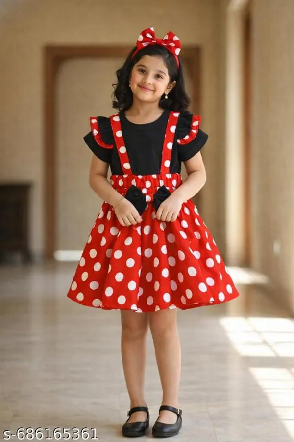 Red_Cotton_Premium_And_Fancy_Design_Dress_For_Girls
