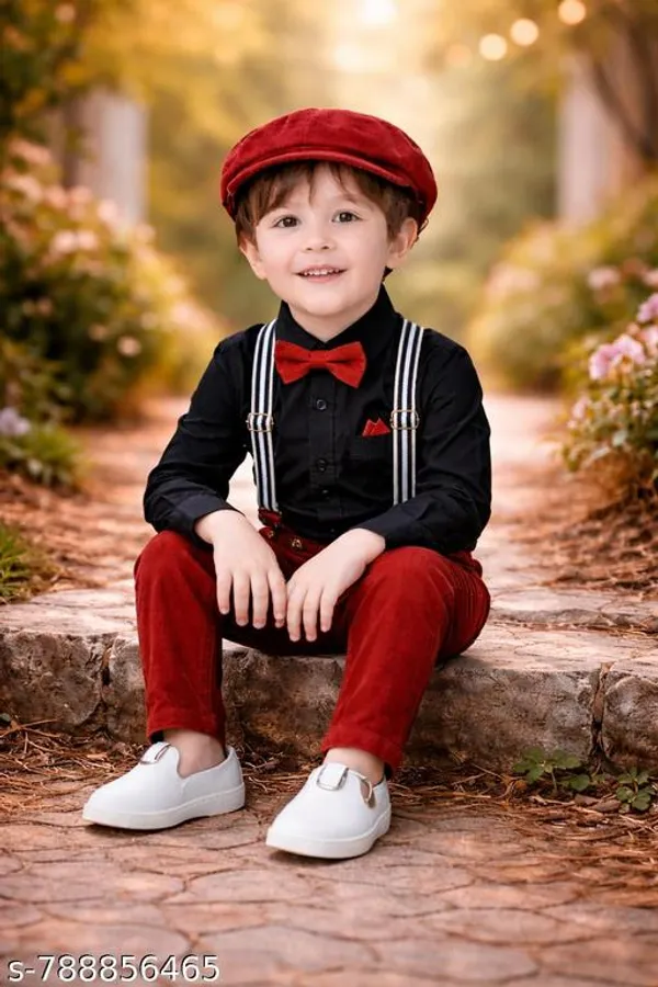 Black_And_Red_Cotton_Premium_And_Fancy_Design_Suit_Set_For_Boys