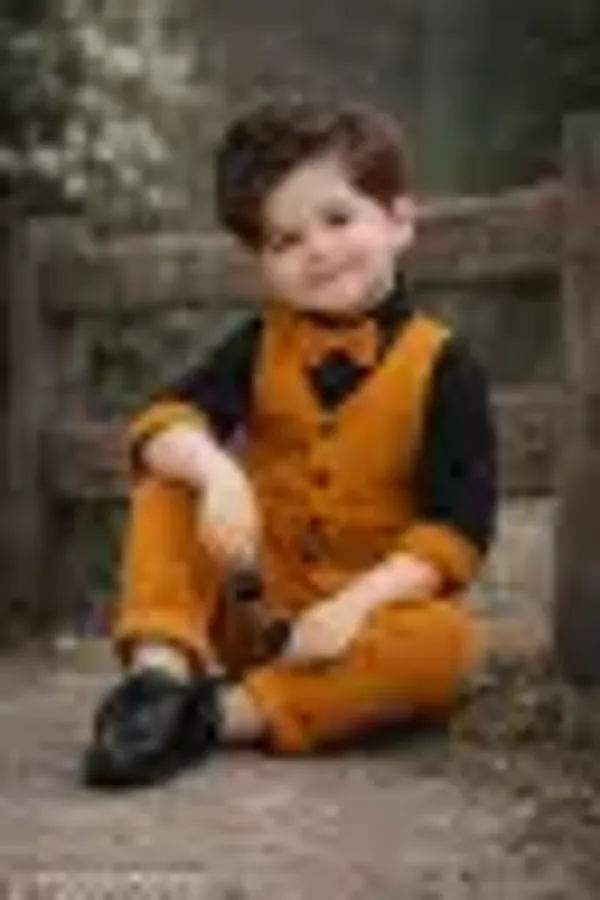 Khaki_Cotton_Premium_And_Fancy_Design_Suit_Set_For_Boys_(Pack_Of_2)