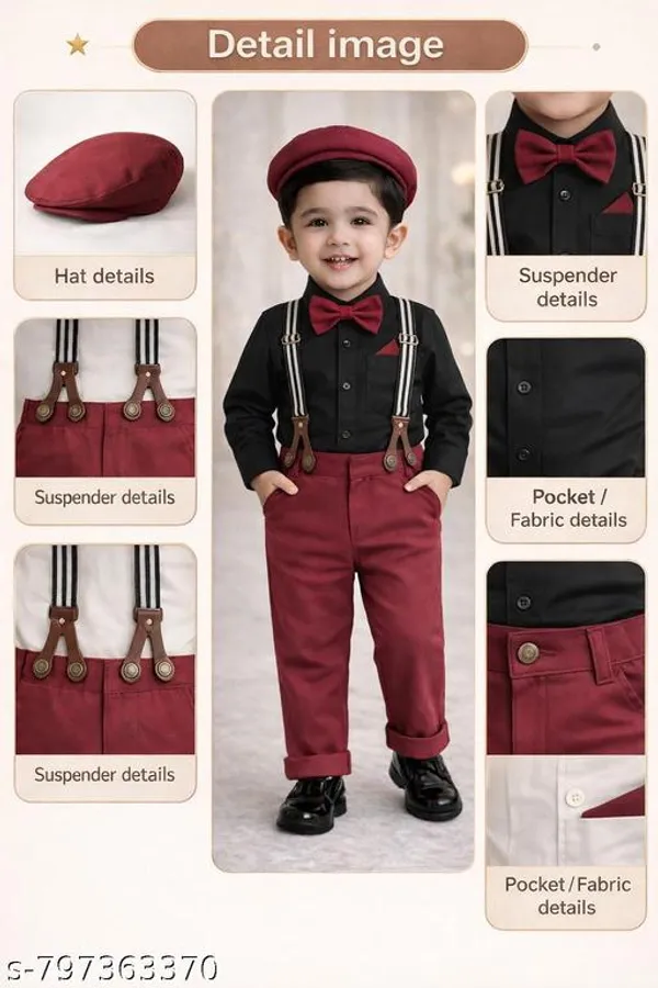 Black_And_Wine_Cotton_Premium_And_Fancy_Design_Suit_Set_For_Boys