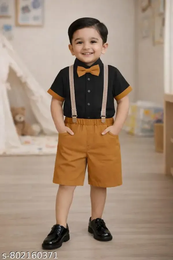 Khaki_Cotton_Premium_And_Fancy_Design_Suit_Set_For_Boys