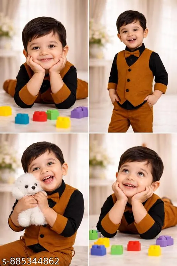 Khaki_Cotton_Premium_And_Fancy_Design_Suit_Set_For_Boys