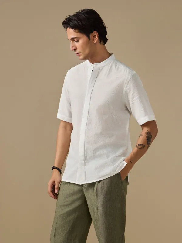 Handwoven_Cotton_Textured_Classic_Fit_Bushirt