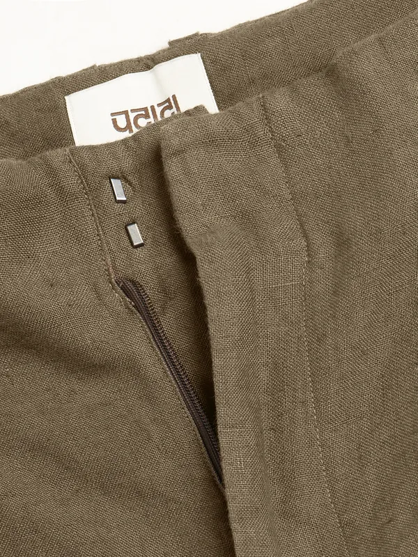 100%_Linen_Relax_Fit_High_Waist_Pleated_Trouser