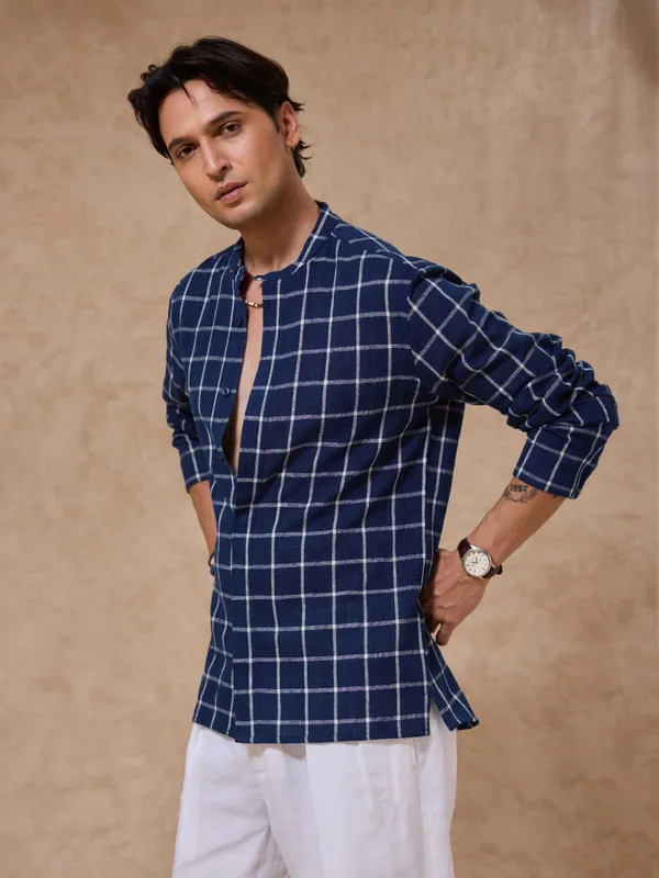 Handwoven_Indigo_Classic_Fit_Bushirt