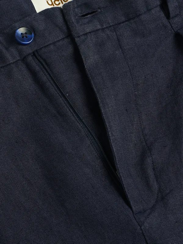 100%_Linen_Relax_Fit_Pleated_Trouser