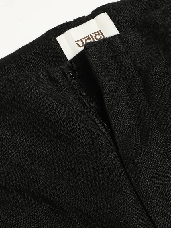 100%_Linen_Relax_Fit_High_Waist_Pleated_Trouser